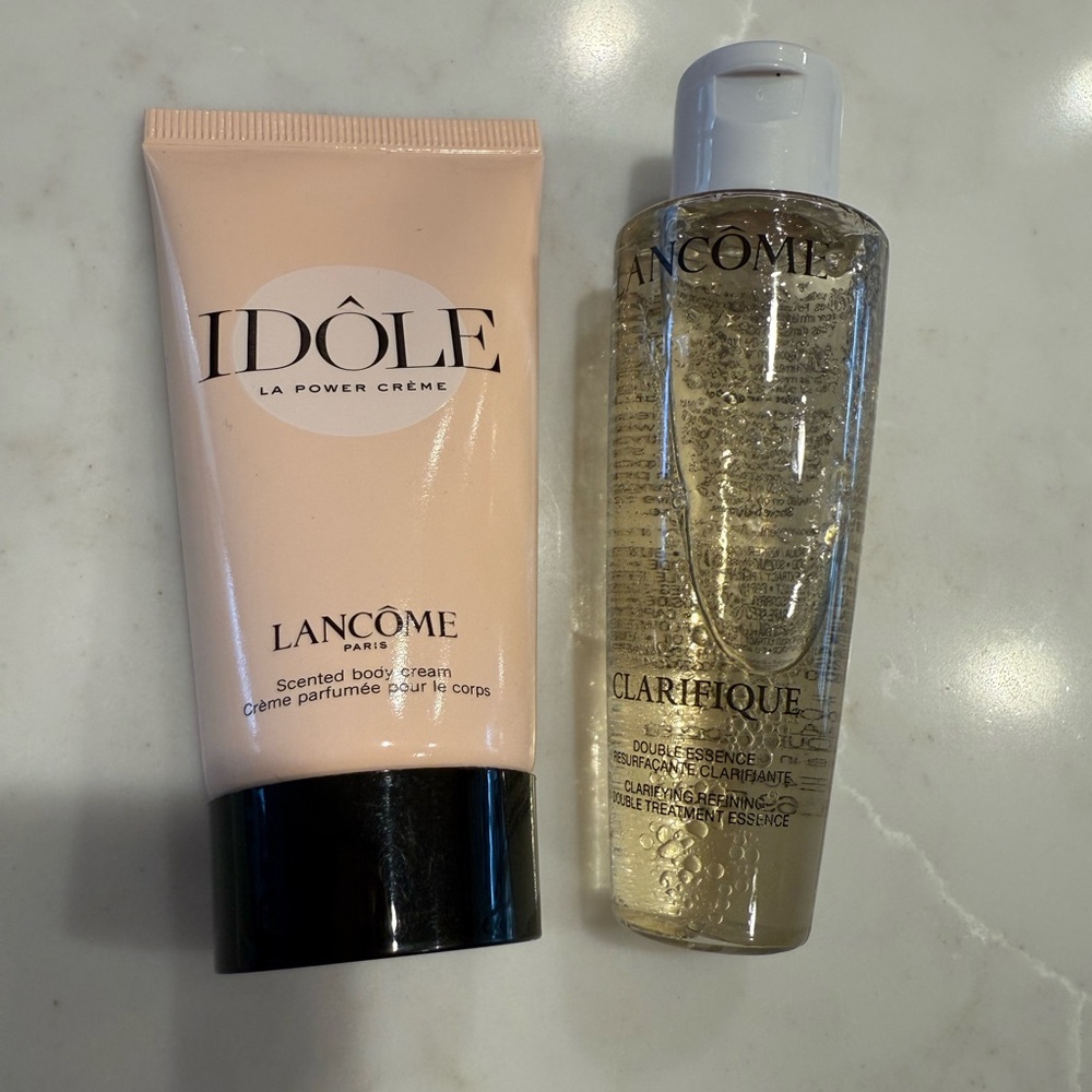 Lancôme 7-pc gift includes Absolue, Idole, 2 Mascara, lipstick, Clarifique & bag - Picture 8 of 11